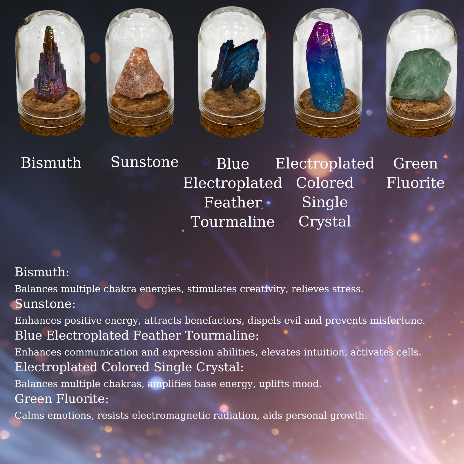 25-Piece Crystal Healing Stone Complete Set | Natural Crystal Healing Stone Full Collection