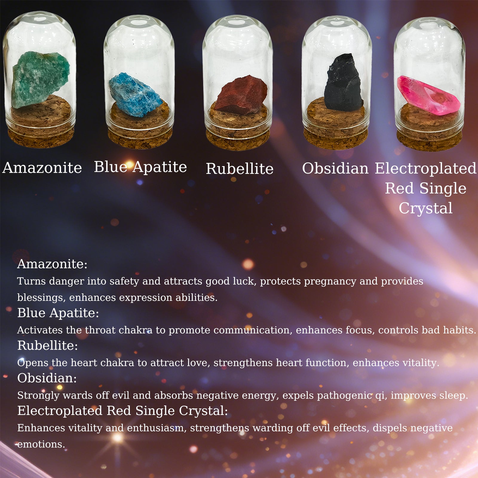 25-Piece Crystal Healing Stone Complete Set | Natural Crystal Healing Stone Full Collection